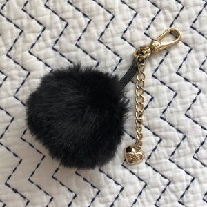 Juicy couture fur ball key chain